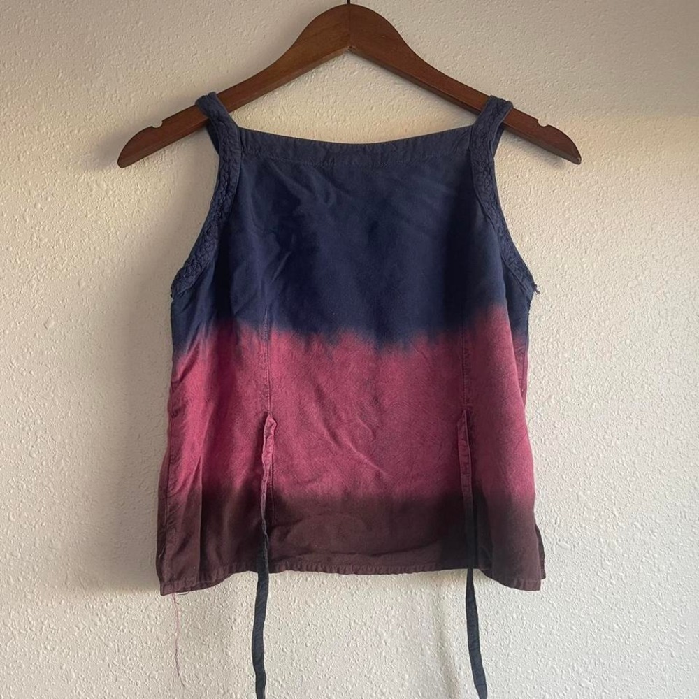 Vintage 80s /‎ 90s Boho Hippie Sequined Cotton Blouse - Picture 5 of 6